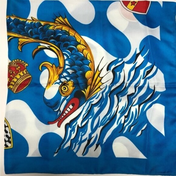 Palio du Siena Italian horse race multicoloured flag scarf - Picture 6 of 7